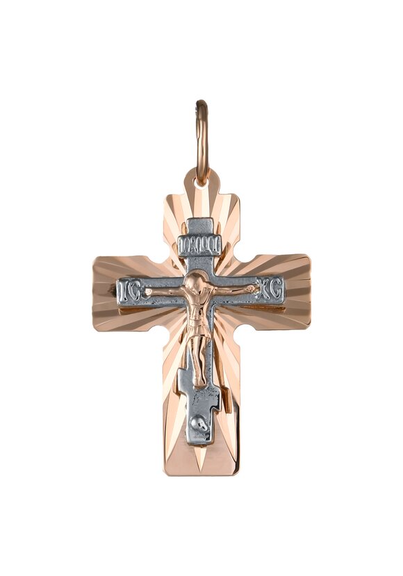 Подвеска золотая Вера шир.  580, рис. 3