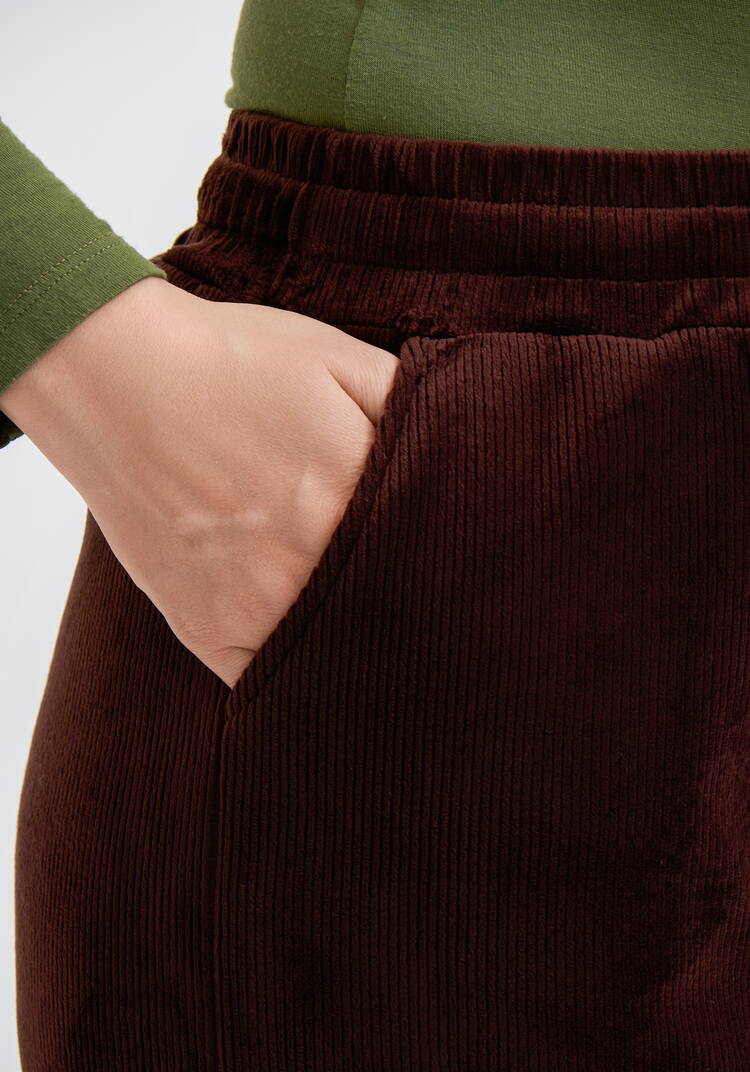 Брюки вельветовые утепленные шир.  750, рис. 18