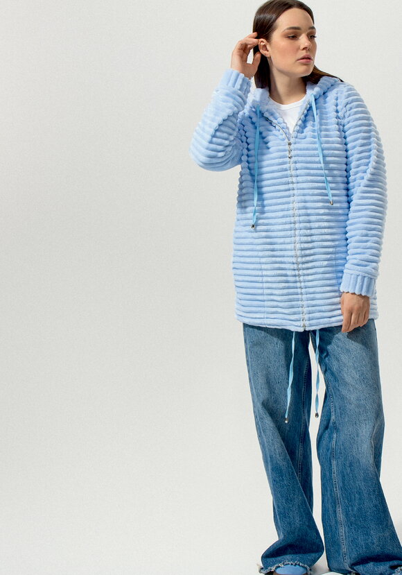 Толстовка меховая на молнии шир.  580, рис. 18