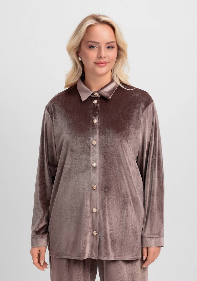 Блуза с дизайнерскими пуговицами шир.  750, рис. 4