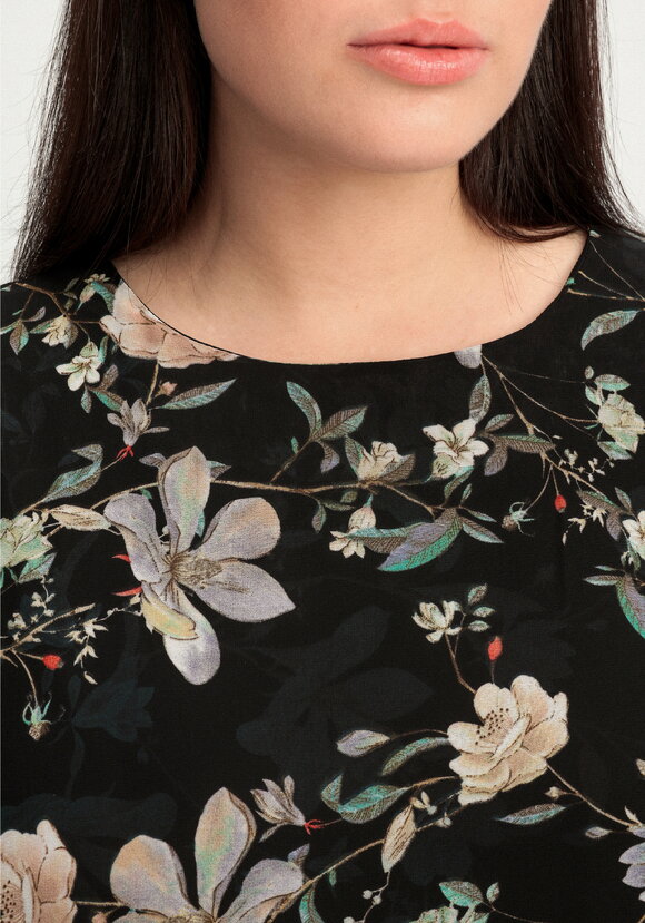 Платье ярусное с цветочным принтом шир.  580, рис. 8