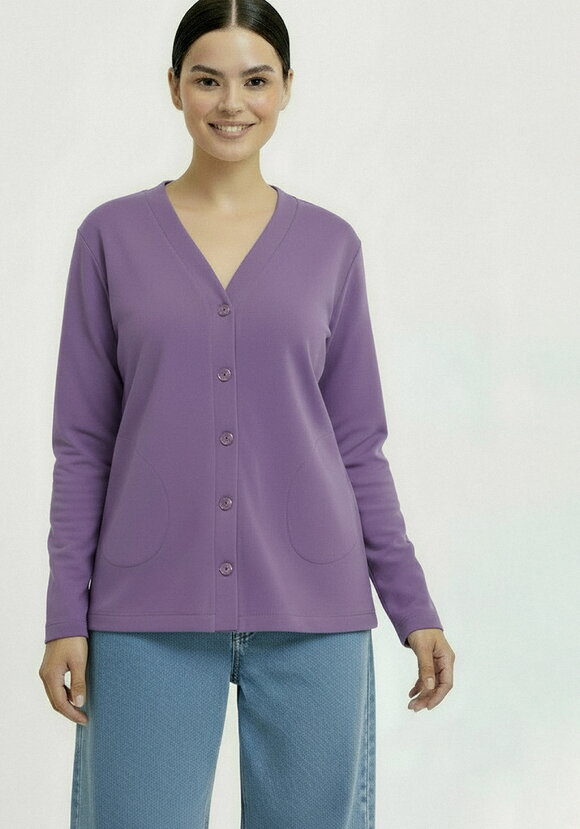 Кардиган на пуговицах утепленный шир.  580, рис. 29