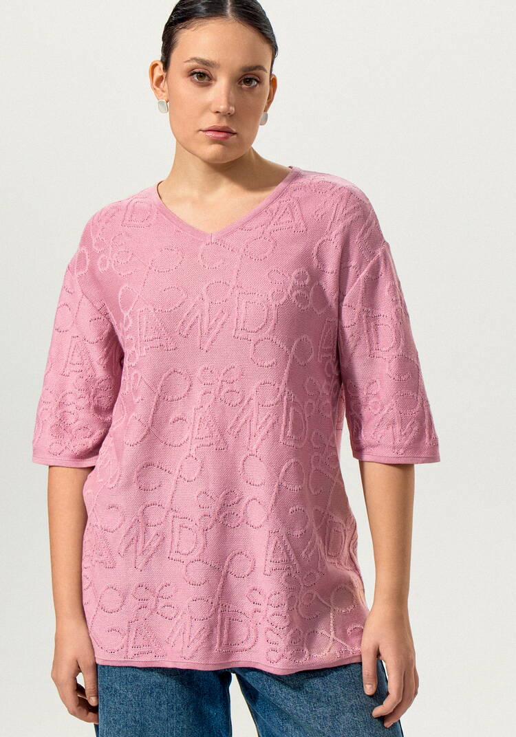 Туника с фактурным рисунком и рукавом 1/2 шир.  750, рис. 14