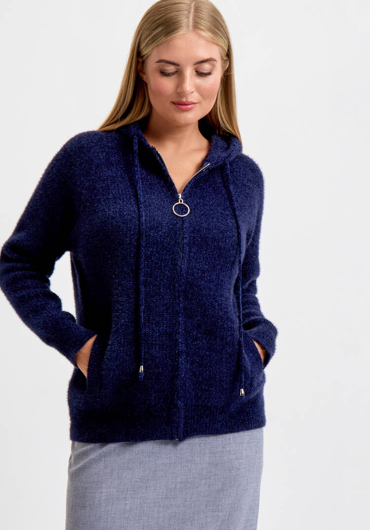 Кардиган на молнии с капюшоном Амели шир.  750, рис. 20