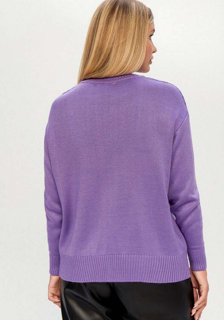 Джемпер женский с ажурной кокеткой шир.  750, рис. 17