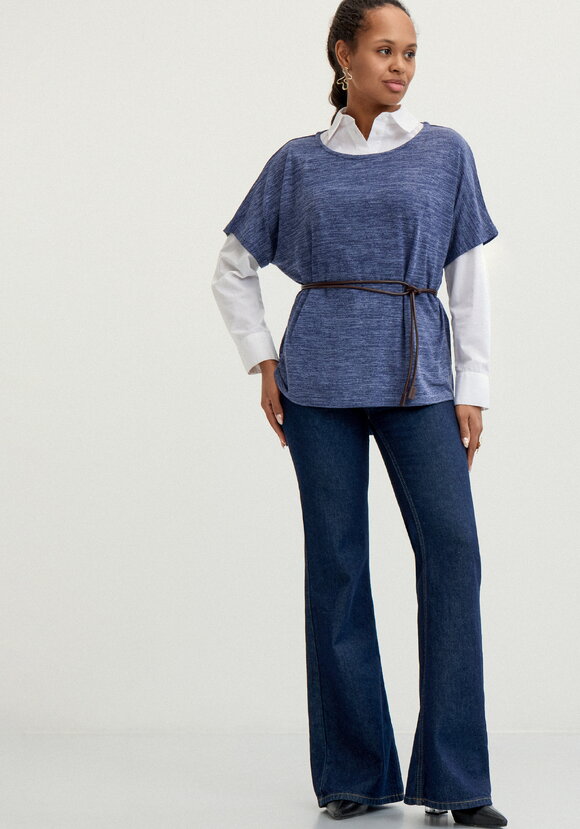 Жилет с ассиметричным низом шир.  580, рис. 26