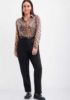 Брюки трикотажные с мелким ворсом внутри