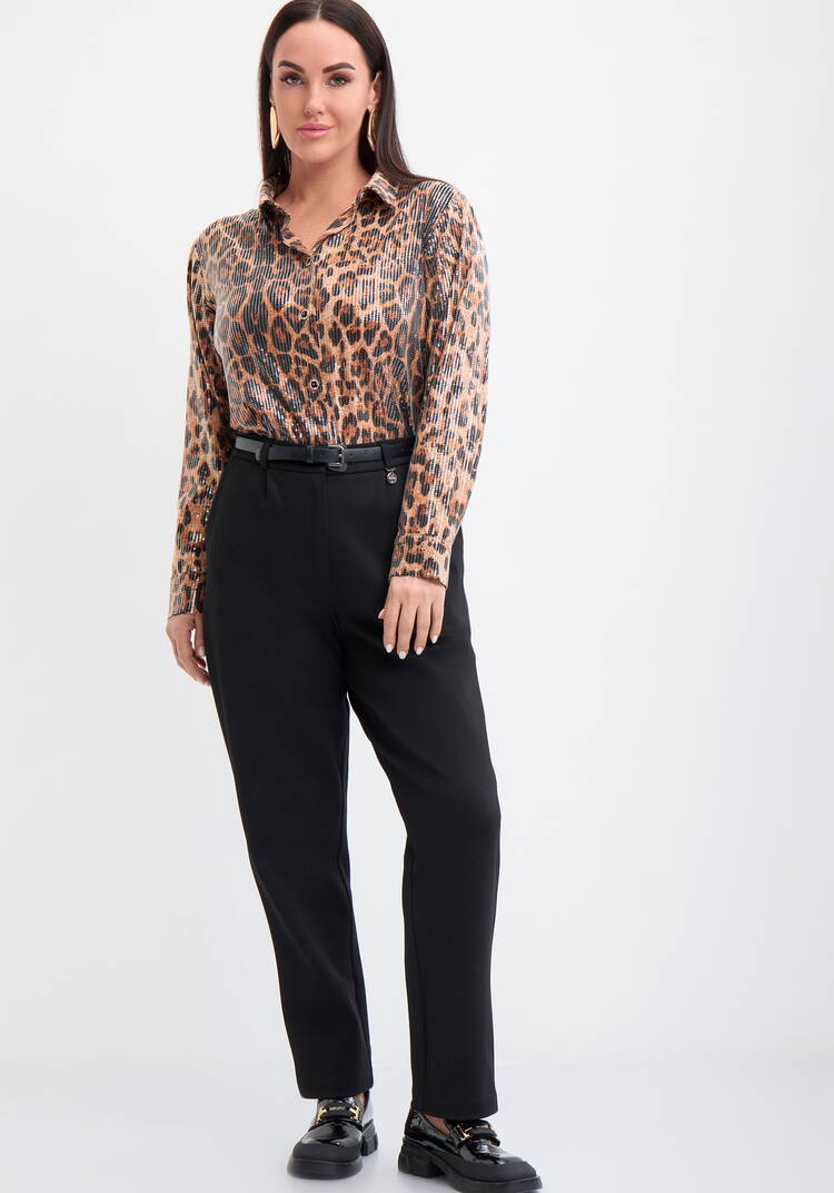 Брюки трикотажные с мелким ворсом внутри шир.  750, рис. 1