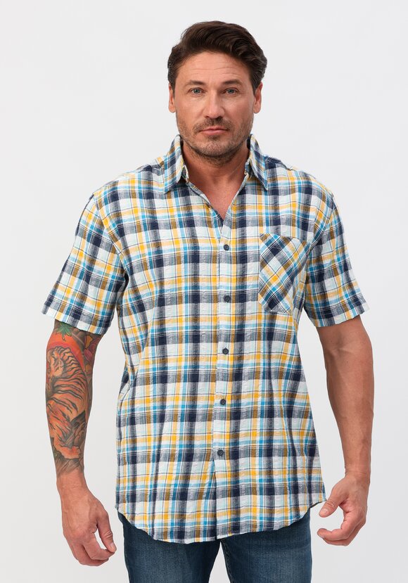 Рубашка в клетку Серкан шир.  580, рис. 4