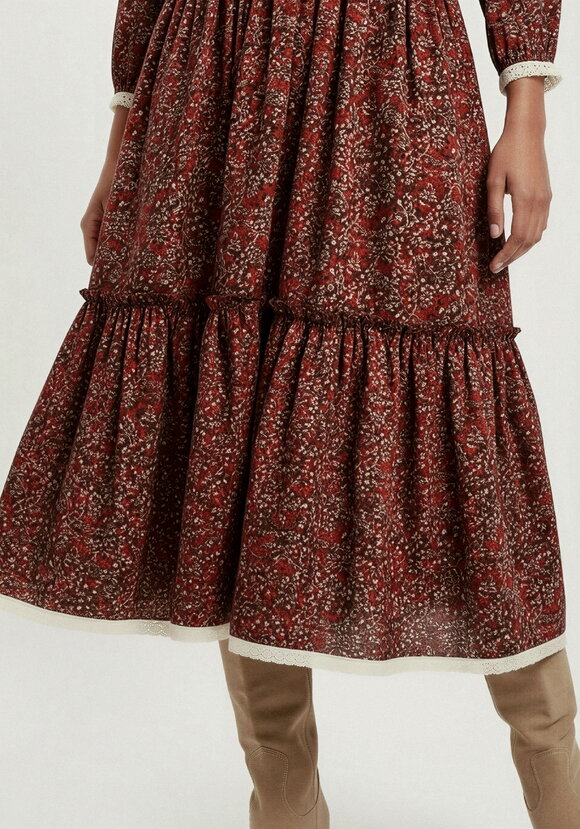 Платье ярусное с льняным кружевом шир.  580, рис. 7