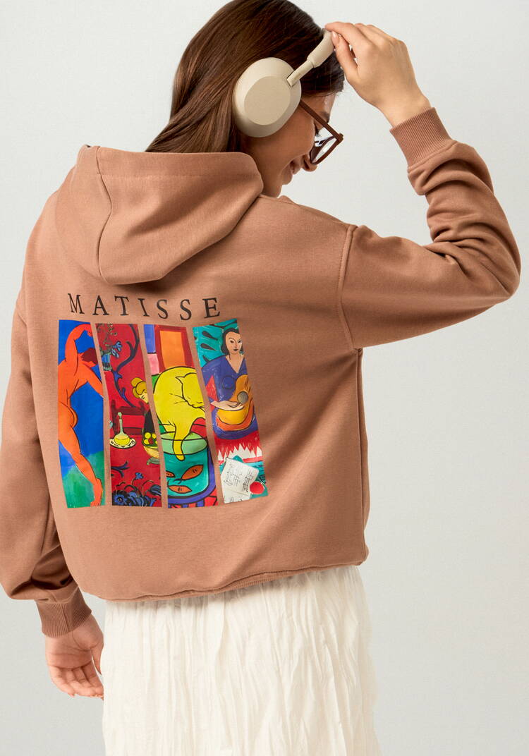 Худи свободного кроя с принтом на спине шир.  750, рис. 28