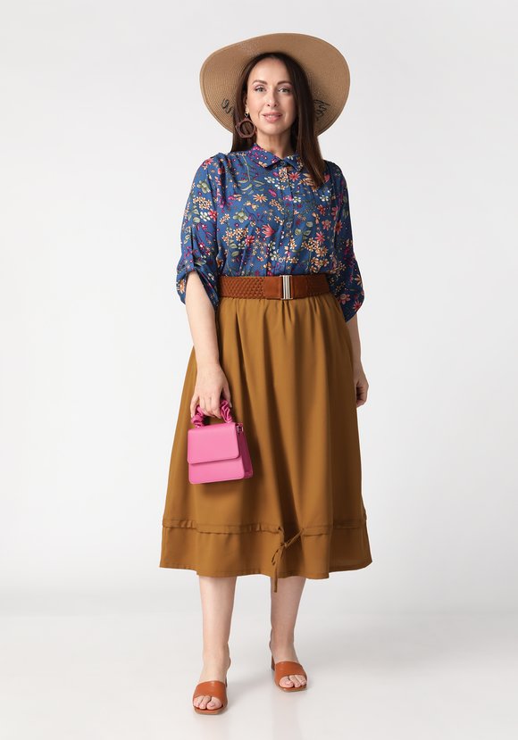 Блуза Чудесные краски шир.  580, рис. 1