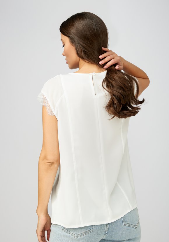 Топ с вставками кружева шир.  580, рис. 9