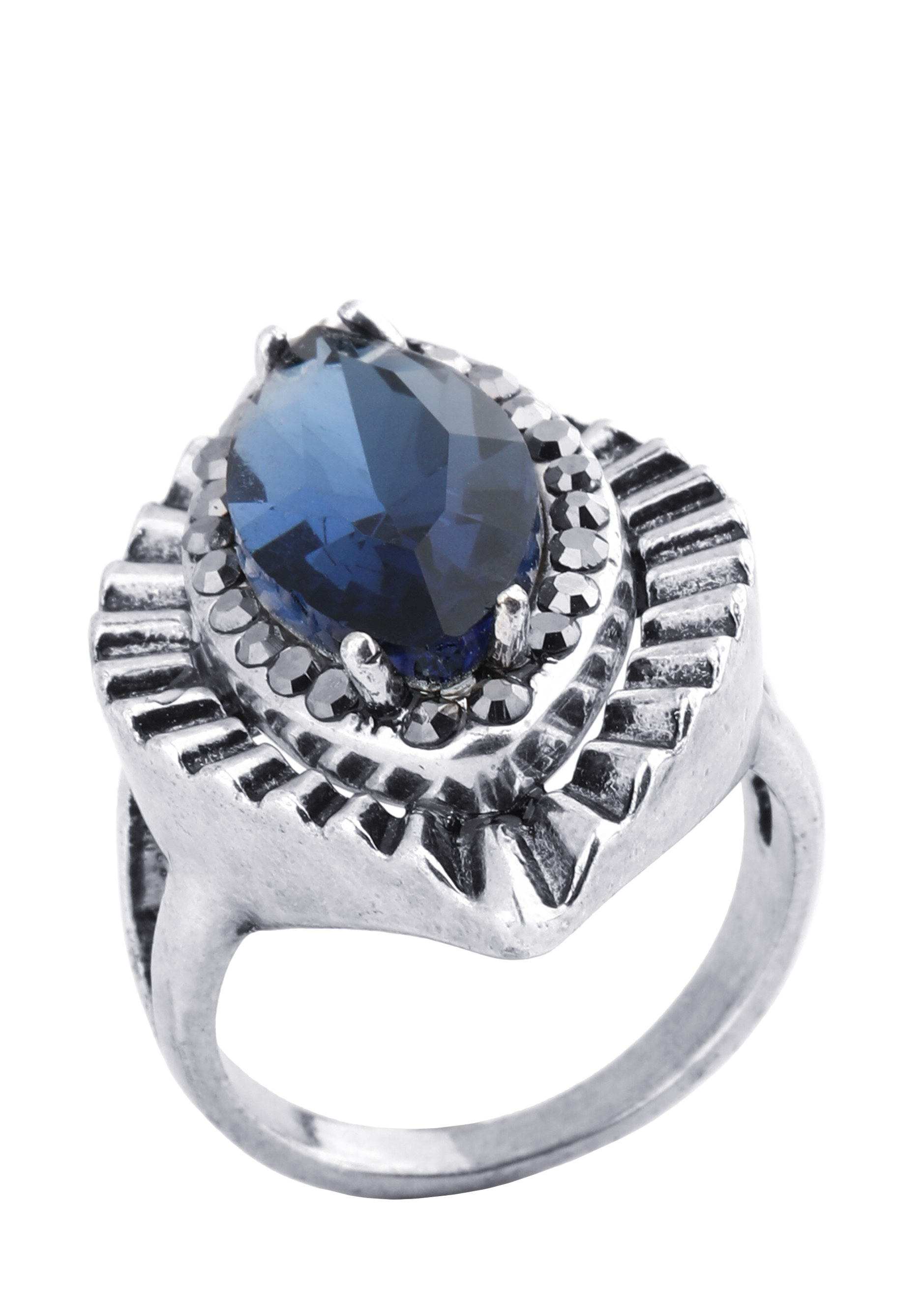 Кольцо «Утренние росы» Доминика Росси, размер 18, цвет синий перстень - фото 1