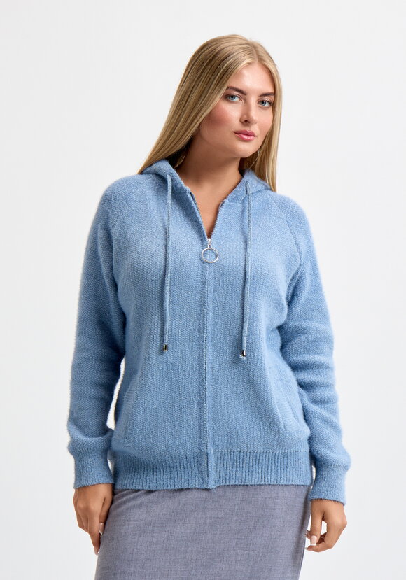 Кардиган на молнии с капюшоном Амели шир.  580, рис. 43