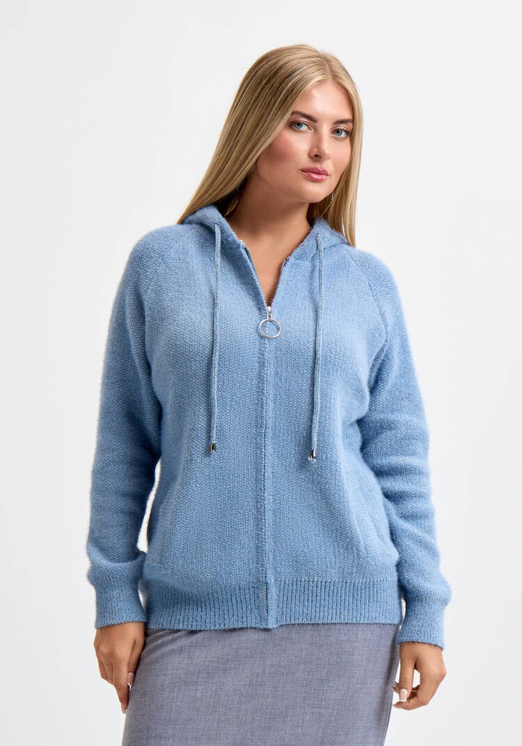 Кардиган на молнии с капюшоном Амели шир.  750, рис. 43