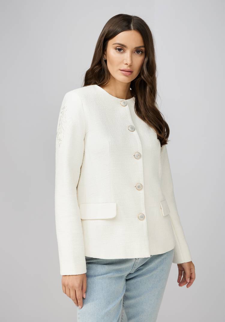 Жакет с вышивкой на рукаве шир.  750, рис. 9