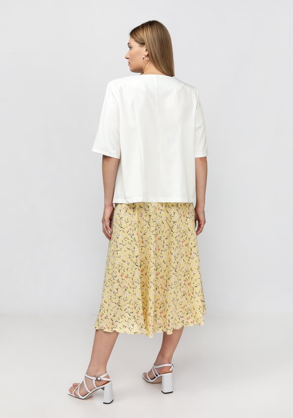 Комплект: блузат+юбка c цветочным принтом шир.  580, рис. 2