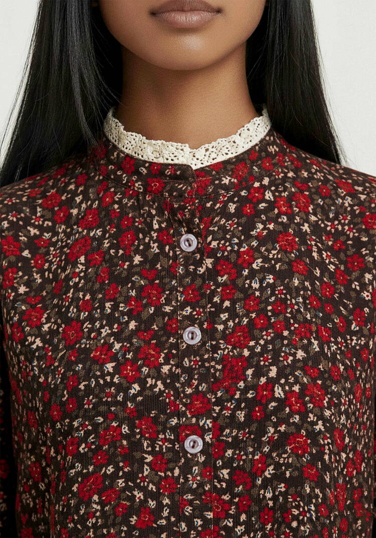 Платье ярусное с льняным кружевом шир.  750, рис. 5