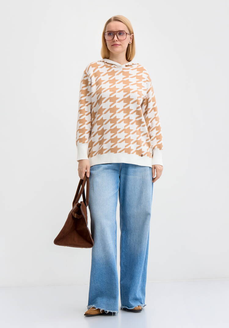 Джемпер с графическим принтом шир.  750, рис. 2