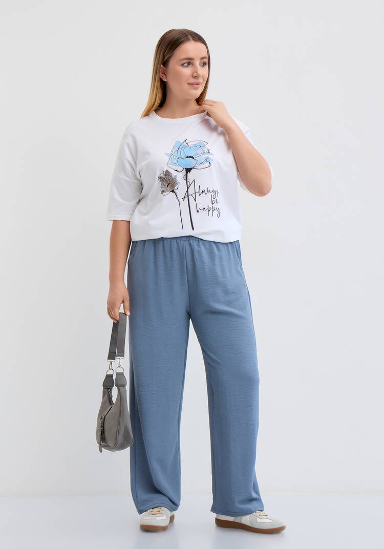 Футболка с флоральным принтом шир.  750, рис. 26