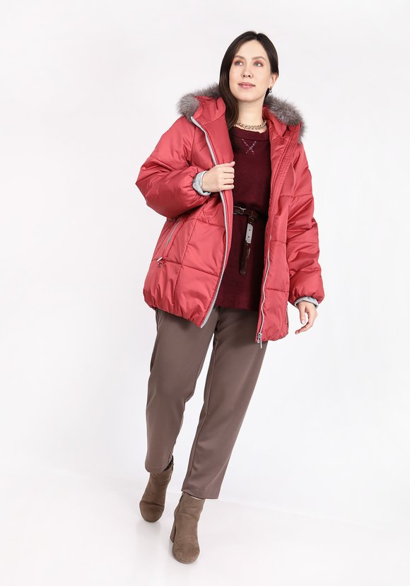 Куртка со съемным мехом на капюшоне шир.  580, рис. 11