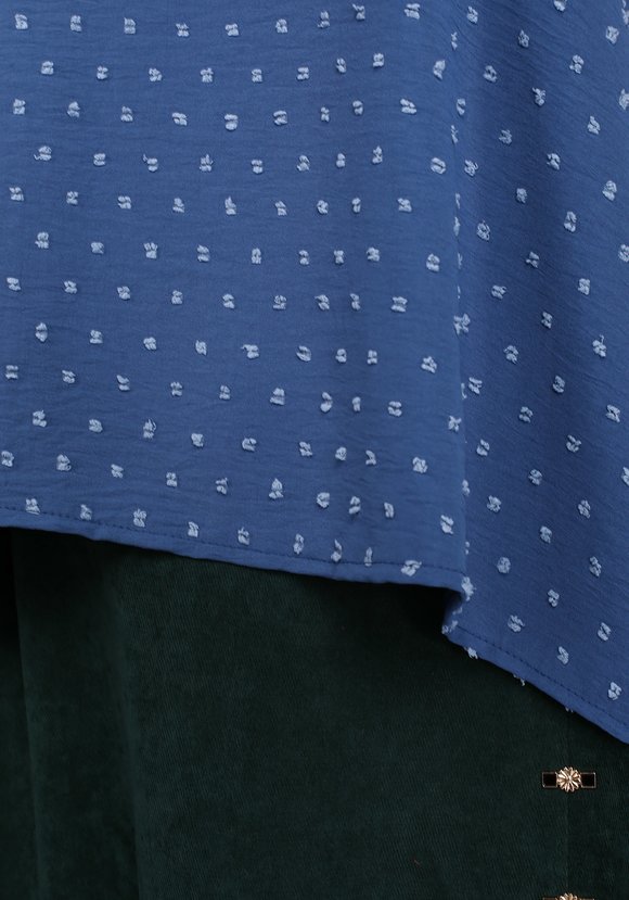 Блуза свободная с вырезом лодочка шир.  580, рис. 2