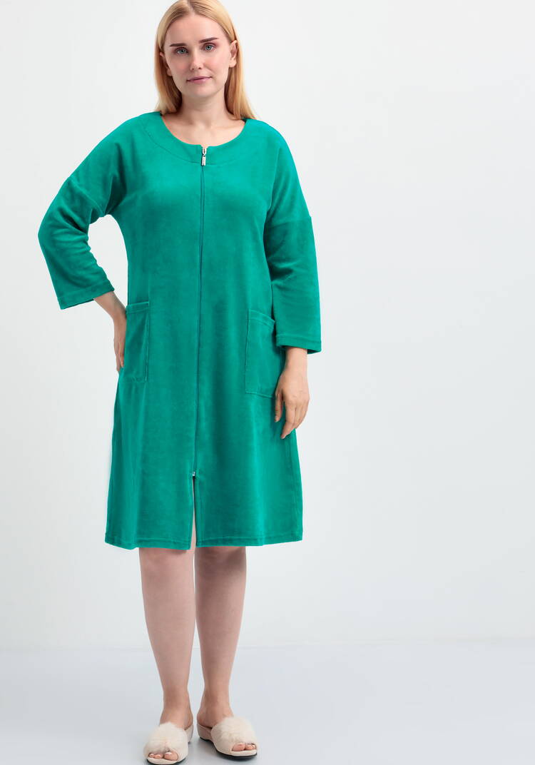 Халат домашний Мягкий велюр шир.  750, рис. 1