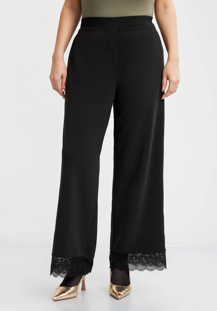 Брюки с кружевом шир.  750, рис. 4