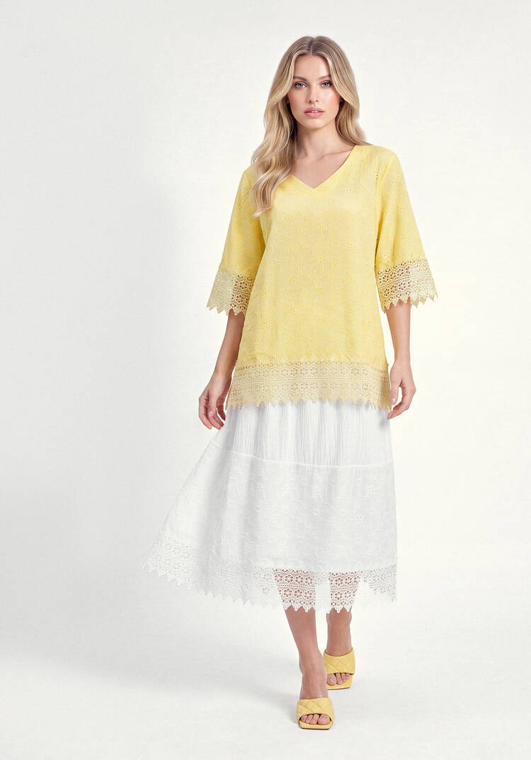 Блуза Кружевные мечты шир.  750, рис. 19