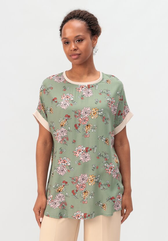 Блуза с цветочным принтом Аманда шир.  580, рис. 4