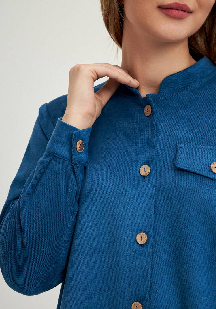 Платье-рубашка с плиссированной спинкой шир.  750, рис. 14