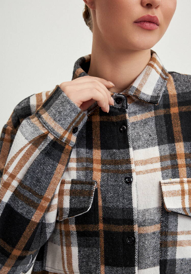 Рубашка фланелевая в клeтку шир.  750, рис. 29