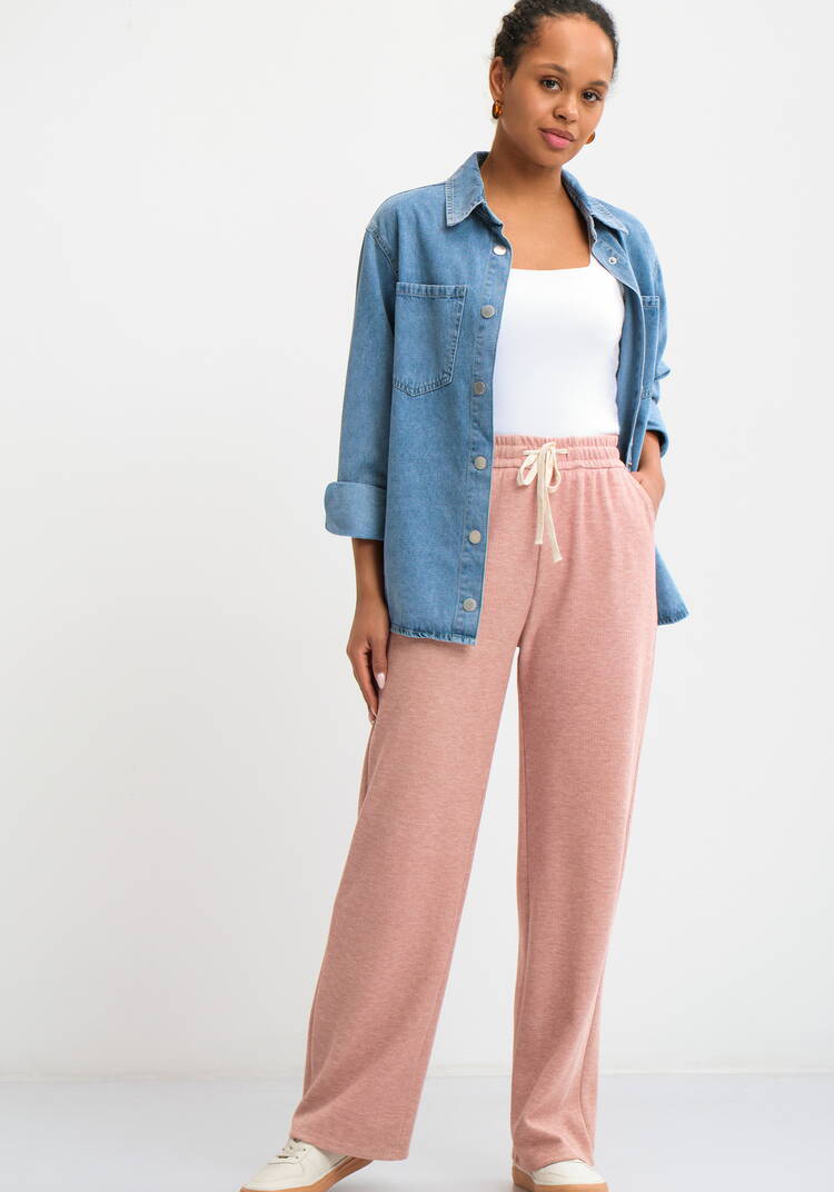 Брюки прямые от бедра на резинке шир.  750, рис. 13