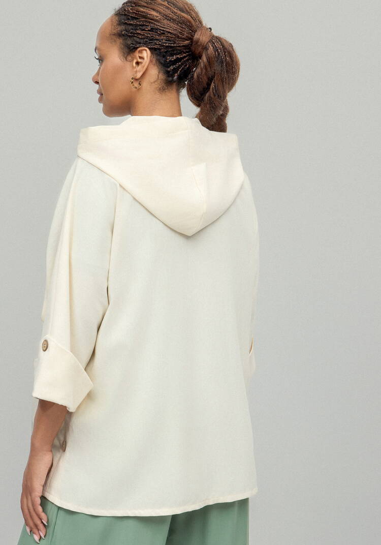 Блуза льняная с рукавами кимоно шир.  750, рис. 3