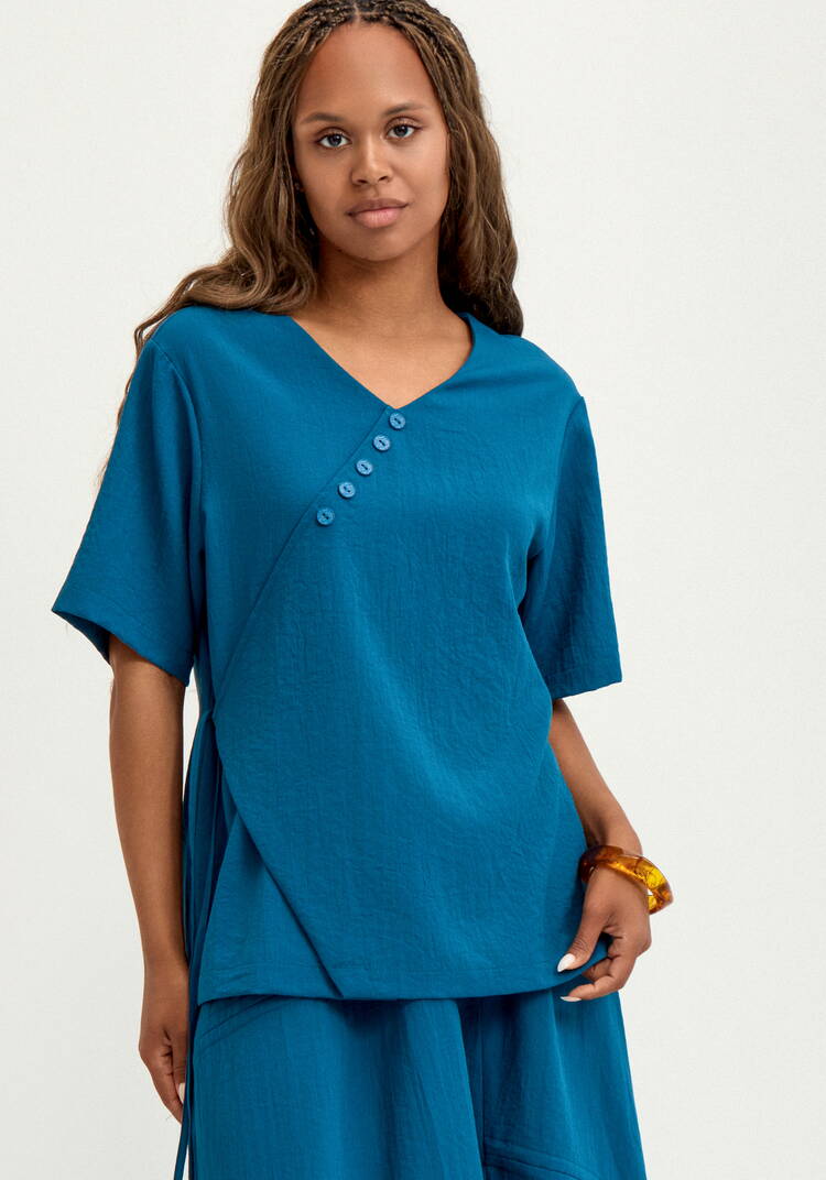 Блуза  свободного кроя шир.  750, рис. 15