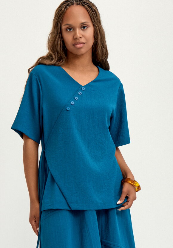 Блуза  свободного кроя шир.  580, рис. 15