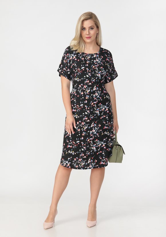 Платье в мелкий цветочек Майя шир.  580, рис. 13