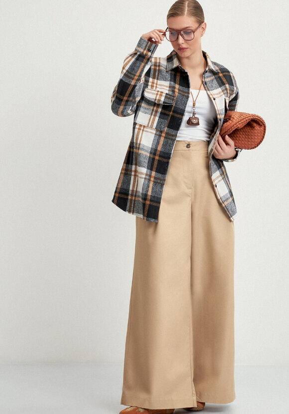 Рубашка фланелевая в клeтку шир.  580, рис. 31