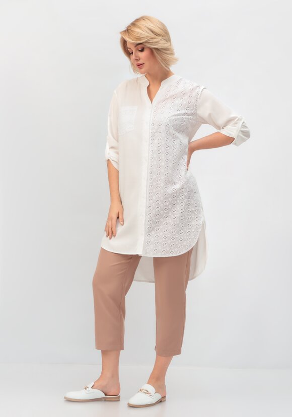 Рубашка удлиненная из хлопка шир.  580, рис. 2