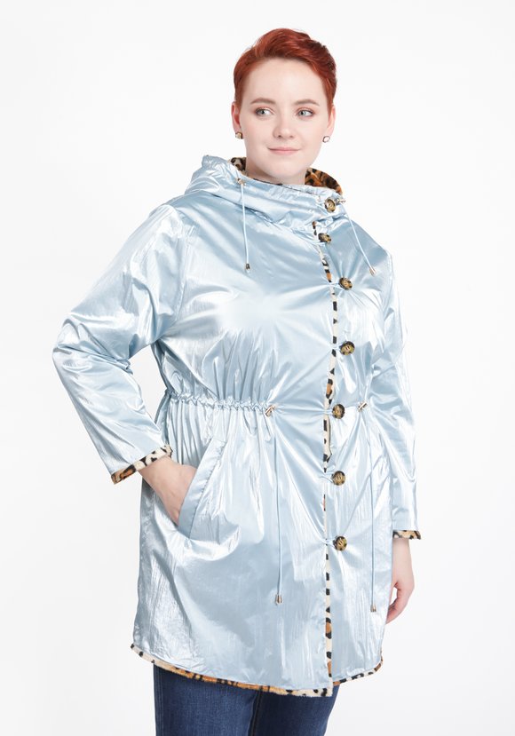 Куртка с анималистическим принтом шир.  580, рис. 5