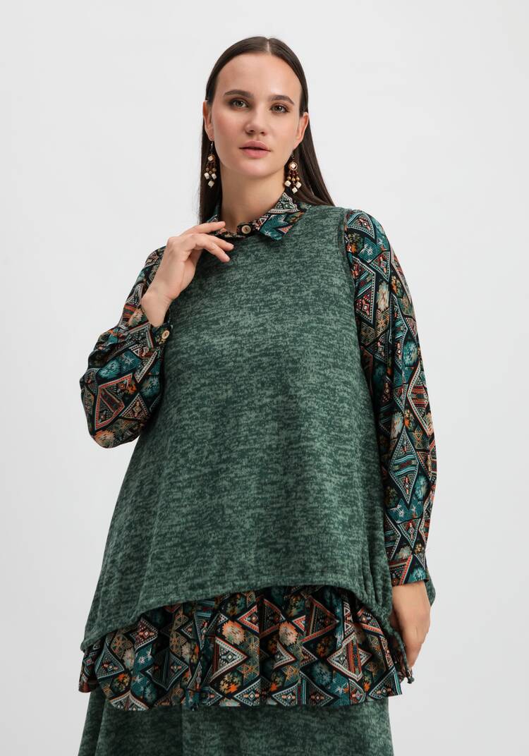 Жилет А-силуэта с кулиской по низу шир.  750, рис. 7