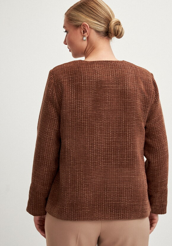 Жакет на подкладе из твида шир.  580, рис. 9