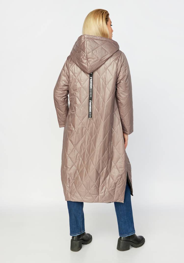 Пальто стеганое с декоративной отделкой шир.  750, рис. 2