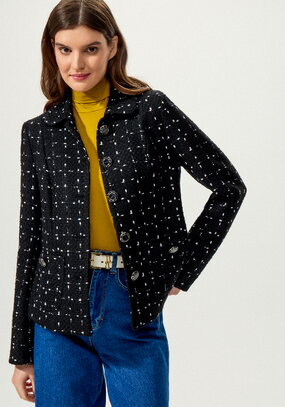 Пиджак с отложным воротником на подкладке