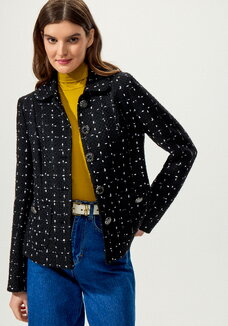 Пиджак с отложным воротником на подкладке