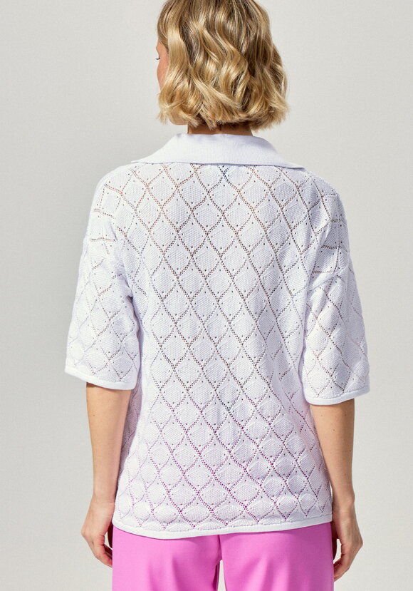 Джемпер-поло с ажурным рисунком шир.  580, рис. 11