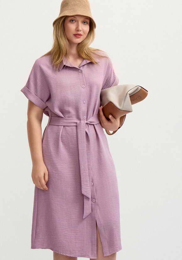 Платье со спущенным плечом А-силуэта шир.  580, рис. 25