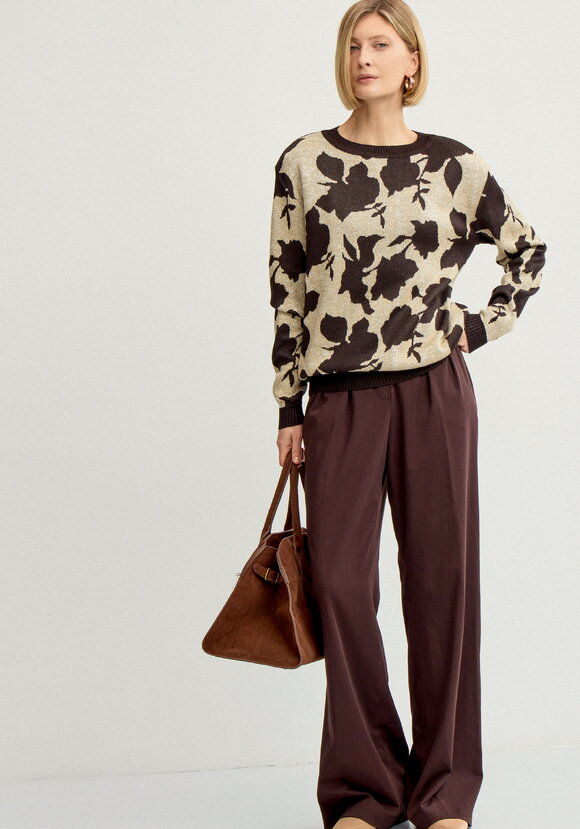 Джемпер женский с цветочным рисунком шир.  580, рис. 8