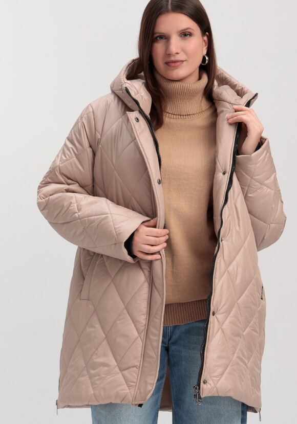 Куртка на молнии со стежкой ромбами шир.  580, рис. 51